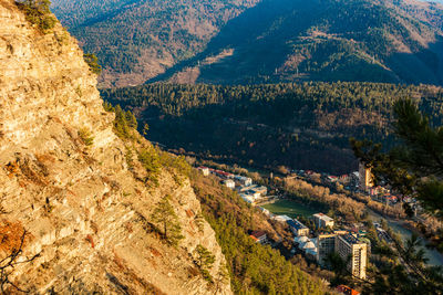 Cliffs of cross mountain in borjomi