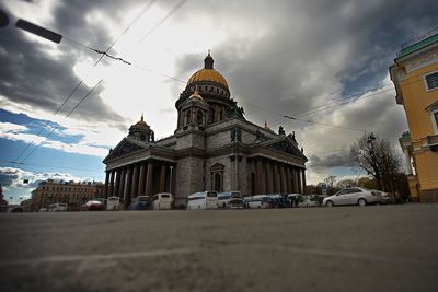 Road against cloudy sky