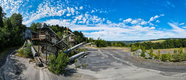 Abandoned lost place nature industrial panorama