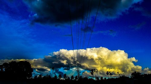 Low angle view of cloudy sky
