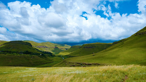 Scenic view of landscape against sky