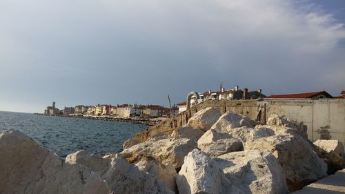 Panoramic view of sea against sky