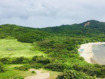 Scenic view of landscape against sky