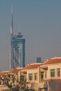 Low angle view of modern buildings