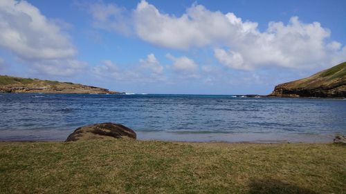 Scenic view of sea against sky