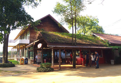 Building with trees in background