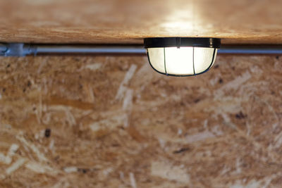 Close-up of illuminated light bulb