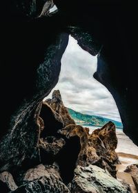 Rocks on beach