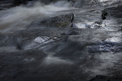 Scenic view of waterfall