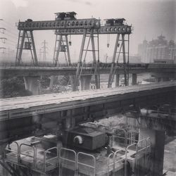 View of train against sky