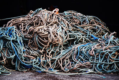 Close-up of fishing net