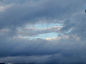 Low angle view of cloudy sky