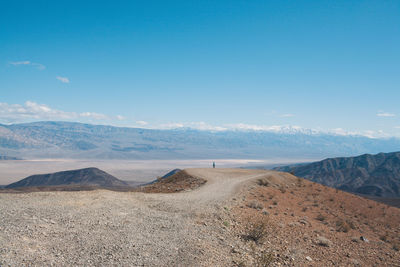 Scenic view of desert against sky