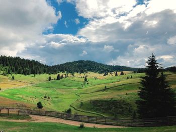 Scenic view of landscape against sky