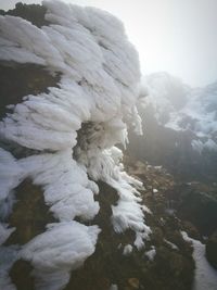 Aerial view of volcanic landscape