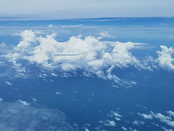 Aerial view of clouds in sky