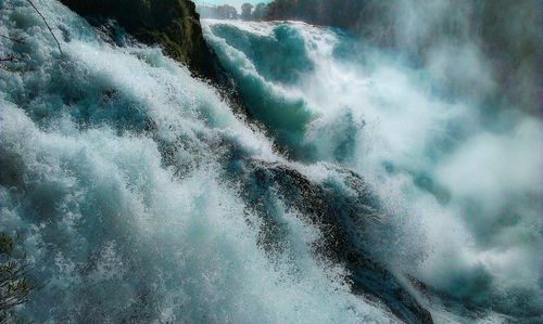 Water splashing in sea