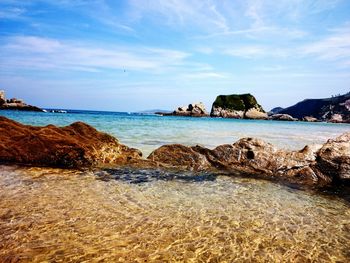 Scenic view of sea against sky