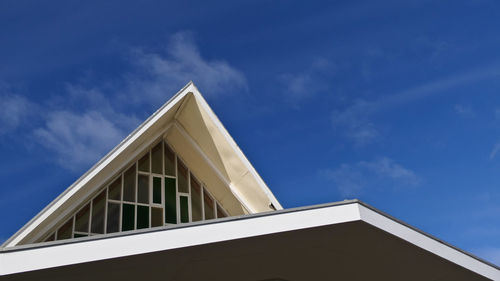 Low angle view of building against sky