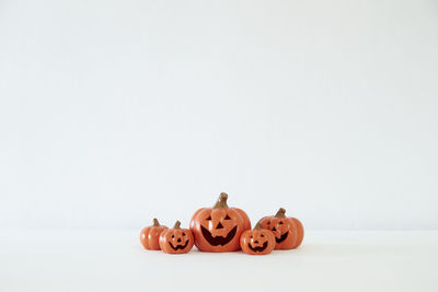Close-up of stuffed toy over white background