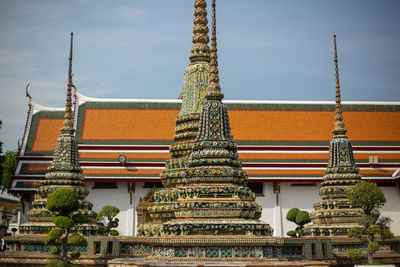 Low angle view of temple