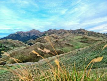 Scenic view of mt. pulag against sky