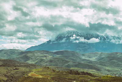 Scenic view of landscape against sky