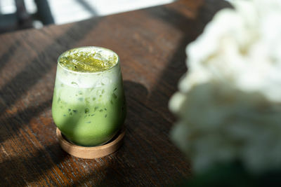 Close-up of drink on table