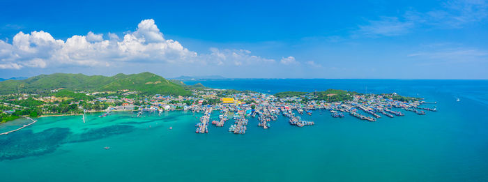 Panoramic view of sea against sky