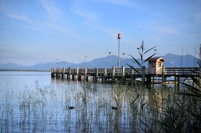 Pier in sea