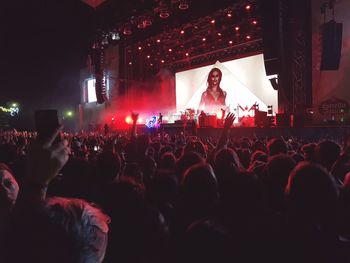 Crowd at music concert