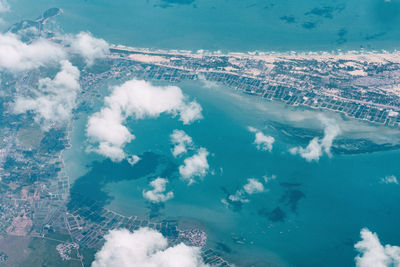 Aerial view of cloudscape