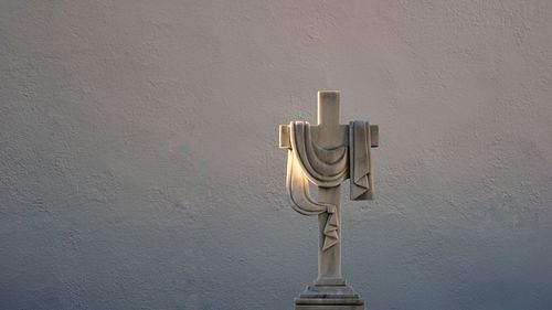 Close-up of pipe on wall