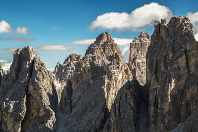 Cadini di misurina dolomite alps peak, trentino sud tyrol, italy