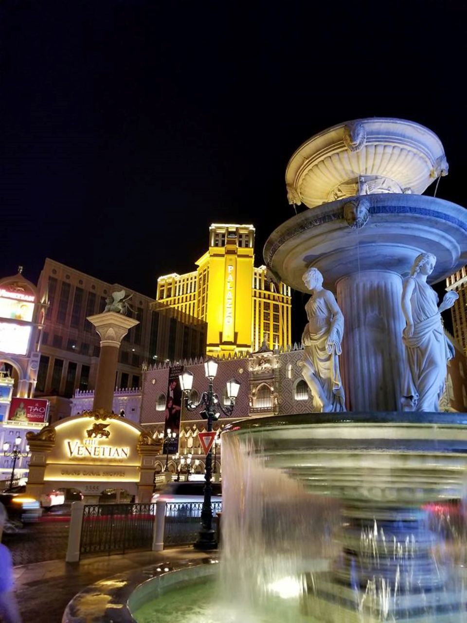 ILLUMINATED BUILDINGS AT NIGHT