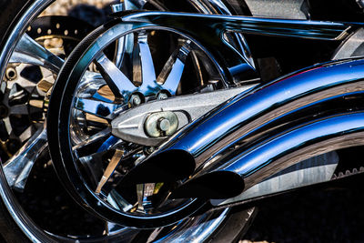 Close-up of motorcycle