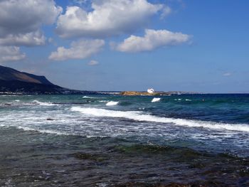 Scenic view of sea against sky