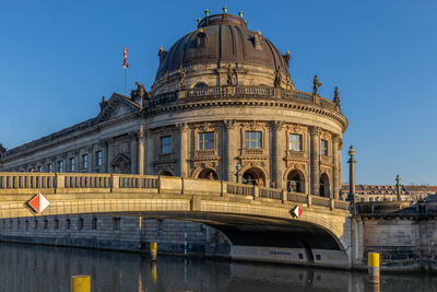 View of historical building against clear sky