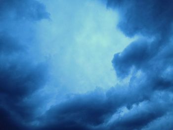 Low angle view of clouds in sky