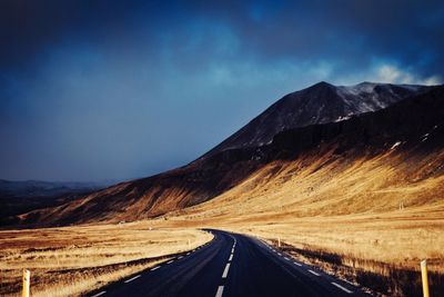 Road passing through mountains