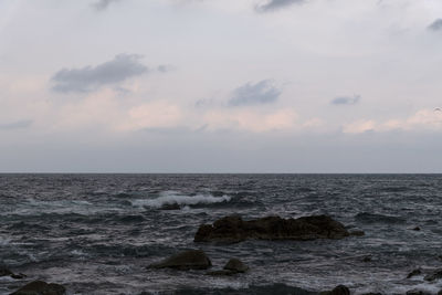Scenic view of sea against sky