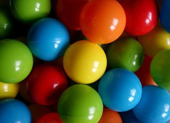 Full frame shot of multi colored balls