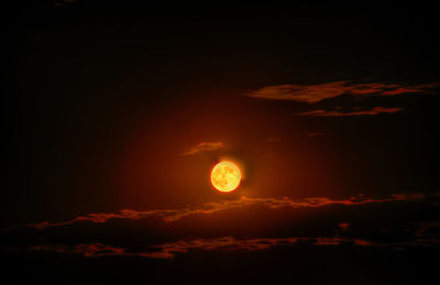 Scenic view of moon at night