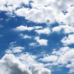 Low angle view of clouds in sky
