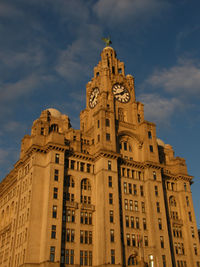 Low angle view of historical building against sky