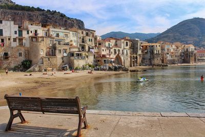 Buildings at waterfront