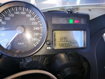 Close-up of vintage car