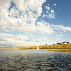 Scenic view of sea against sky