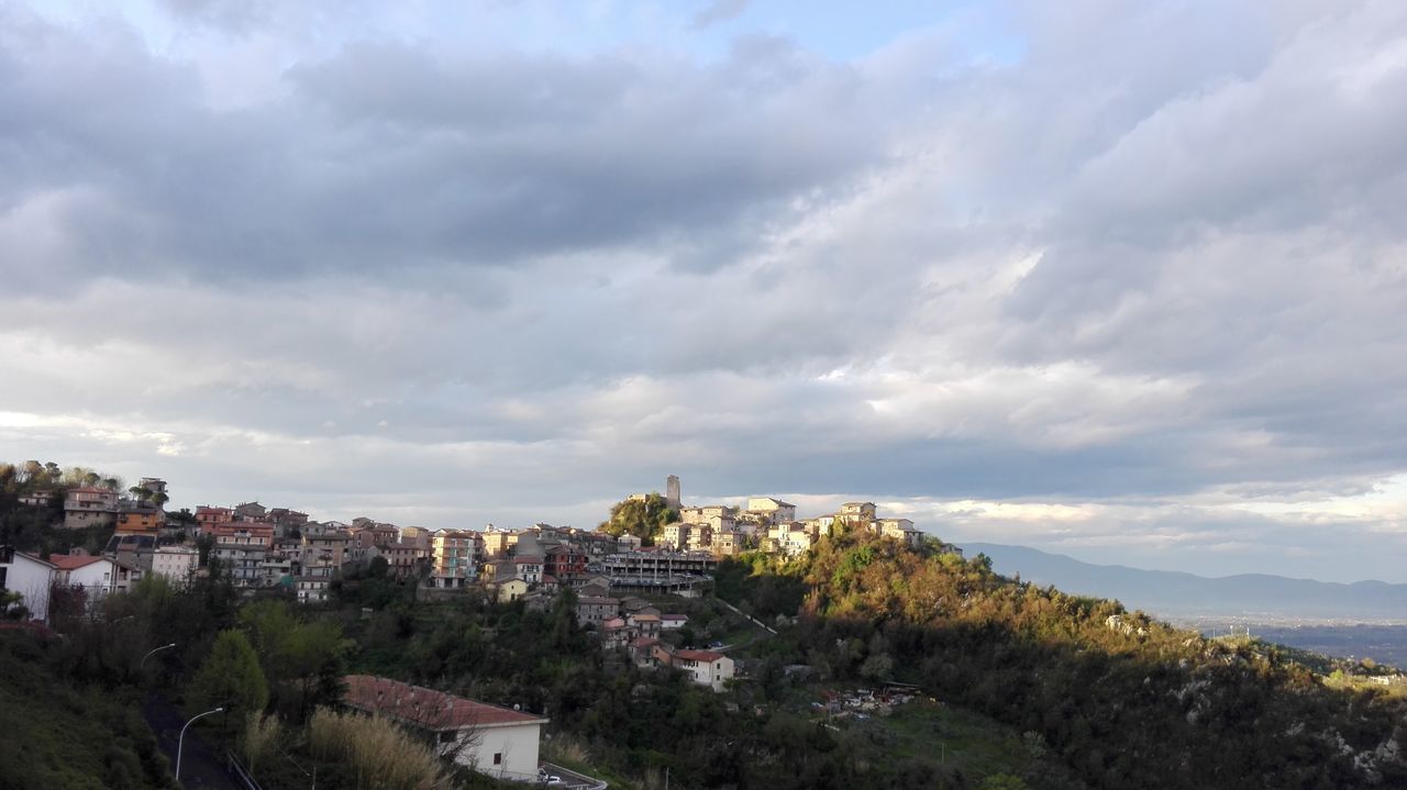 CITYSCAPE AGAINST CLOUDY SKY