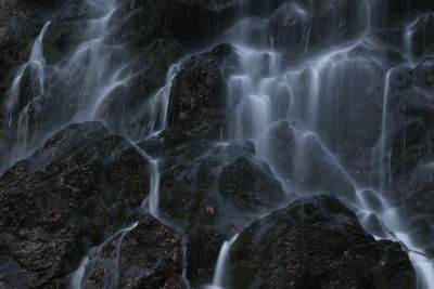 Scenic view of waterfall